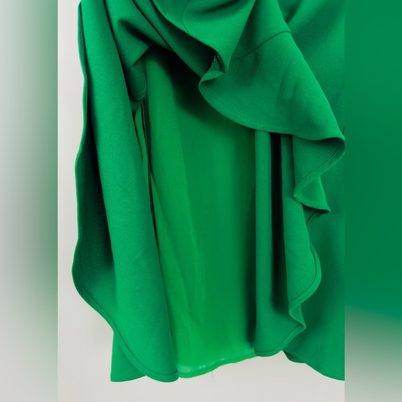 CeCe Sportswear Women's Short Sleeve A-LINE Dress with Neck Bow, Lush Gr… - Picture 7 of 9